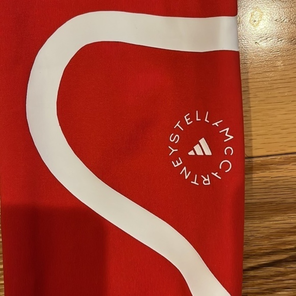 Stella McCartney for Adidas Red TP tights work out pants XXS - Picture 9 of 12